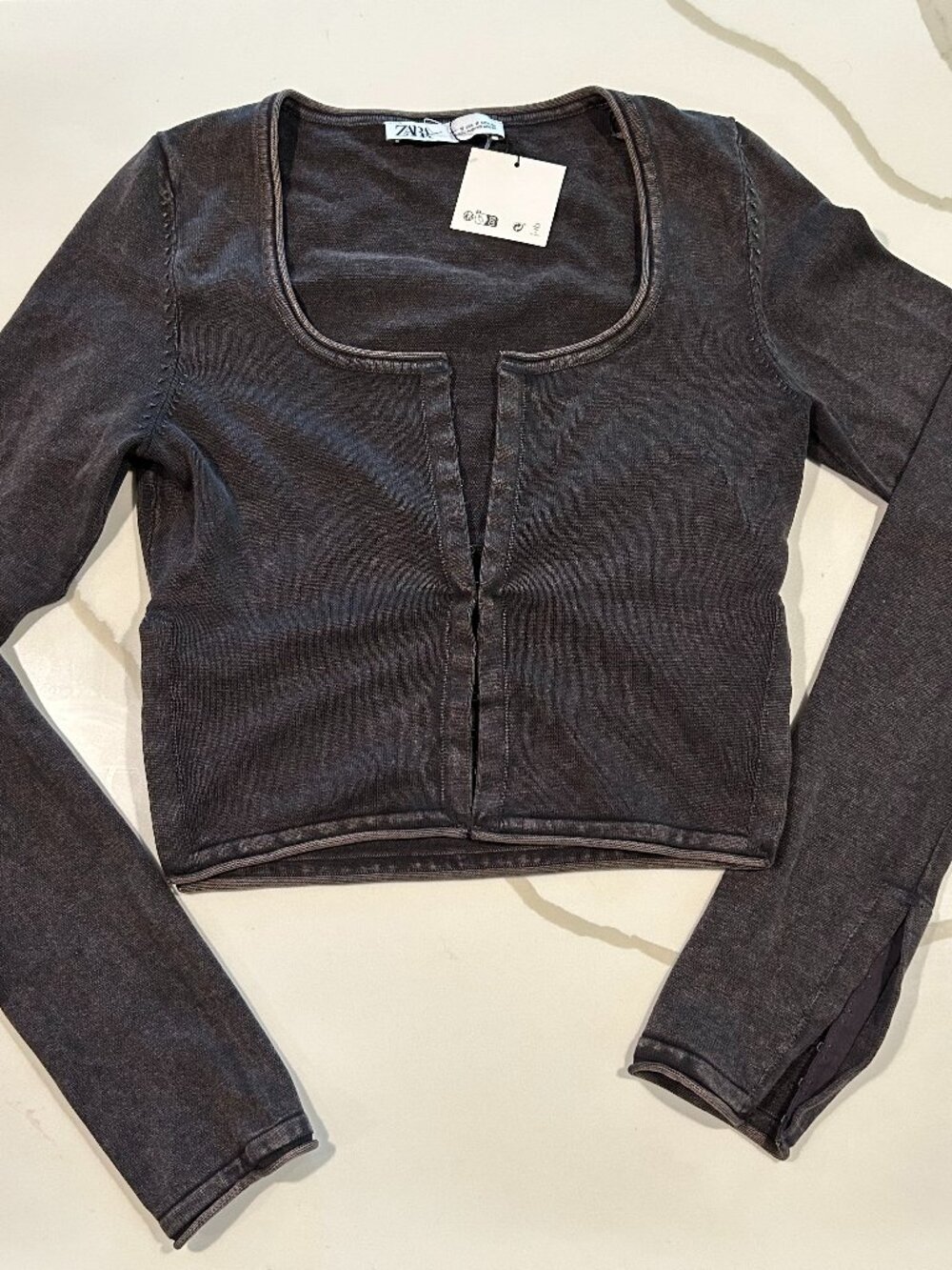 NWT Zara eyelet cardigan top sz small